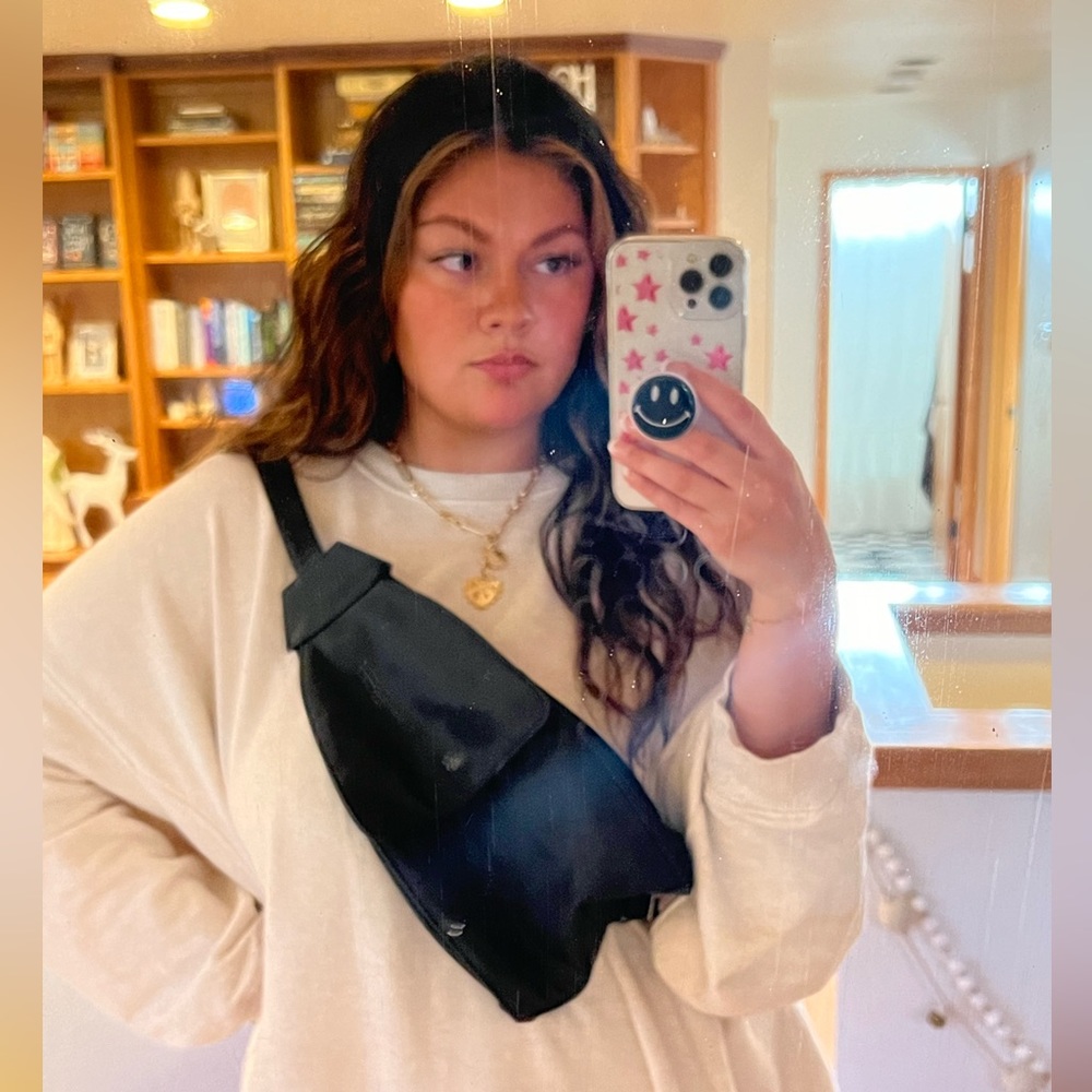 black cross body bag